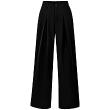 Women High Waist Palazzo Pants Spring 2026 Casual Wide Leg Trousers Loose Work Office Business Suit Pant Pockets