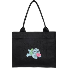 Large Dog Print Shopper Tote Bag