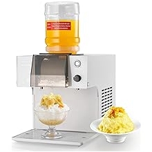 VEVOR Snowflake Ice Machine, 176LBS/24H Snowflake Ice Maker, Ice-Shaver Machine with Stainless Steel Blade, Electric Snow Cone Maker with 0.48Gal Tank, 90S Fast Pre-Cooling, for Home &amp; Small Gathering