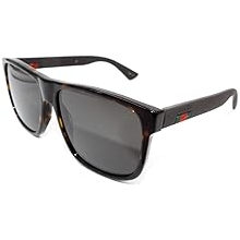Gucci Polarized Grey Square Mens Sunglasses GG0010S 003 58