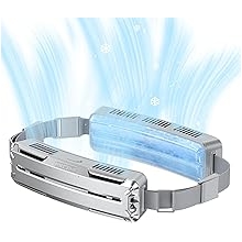 1-Second Kipas Bersalut Tali Pinggang Penyejuk Segera PCM Bahan Belut Ais Kipas Mudah Alih Kerja Luar Ulang-alik