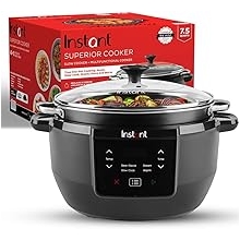 Instant Pot Superior Cooker 7.5QT Slow Cooker and Multicooker, 4-in-1 Functions, Sears/Saute, Slow Cooks/Roast, Steams and Warms, From The Makers of Instant Pot