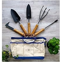 Gardeners Essential Tool Set, Garden Tote, Farmhouse Garden Tools, Garden Bag, Gift for Gardeners