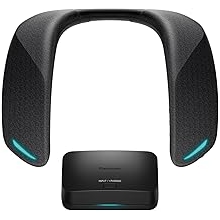 Panasonic SoundSlayer Wearable Speaker System for Gaming, Movies and Music, Lightweight Neck Speaker with Built-in Microphone and Immersive, Dimensional Sound - SC-GNW30
