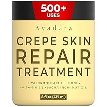 Crepey Skin Repair cream 8oz, Firming Lotion for Loose Skin, Crepe Corrector Collagen Cream for Body Tightening, Wrinkle Cream for Face, Neck, Arms and Legs, 500+ Uses
