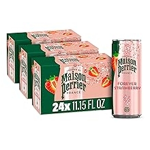Maison Perrier Forever Strawberry Flavored Sparkling Water, 11.15 Fl Oz Cans, 8 Count, 3 Pack