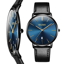 Amazon Watch,Thin Mens Watches,Men&rsquo;s Watch Blue/White/Black Dial Wrist Watches,Mens Leather Watch Black\Yellow\Brown Simple Men Business Watch with Date,Waterproof Quartz Casual Watch