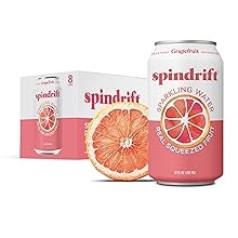 Spindrift, Sparkling Water, Grapefruit, 12 oz pack of 8