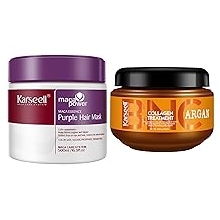 Karseell Purple Hair Mask and BNC Collagen Hair Treatment Deep Repair Conditioning 1050mL