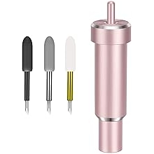 ใบมีดตัด + ตัวเรือน ผ้า Deep-Point & Bonded-Fabric และใบมีด Fine Point ระดับพรีเมียม เข้ากันได้กับ Cricut Maker, Maker 3, Explore Air/2/3 และ Explore One pink