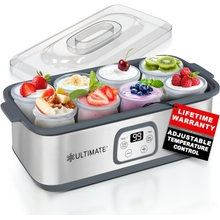 Ultimate Probiotic Yogurt Maker - Make Trillions of Live Probiotics with Adjustable Temperature &amp; Time Control - Get Better Gut Health - Perfect Kitchen Gifts for Women &amp; Men
