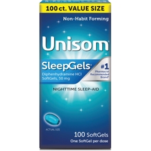Unisom Nighttime Sleep-Aid Gels, Diphenhydramine HCI 50mg, 100 Count