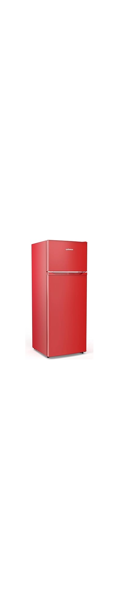Upstreman 7.7 Cu.Ft. Refrigerator with Freezer, Double Door, Adjustable Thermostat, Large Capacity, Reversible Door Swing, Refrigerator for Apartment, Office, Dorm, Stainless (BD75) on Fridge.com