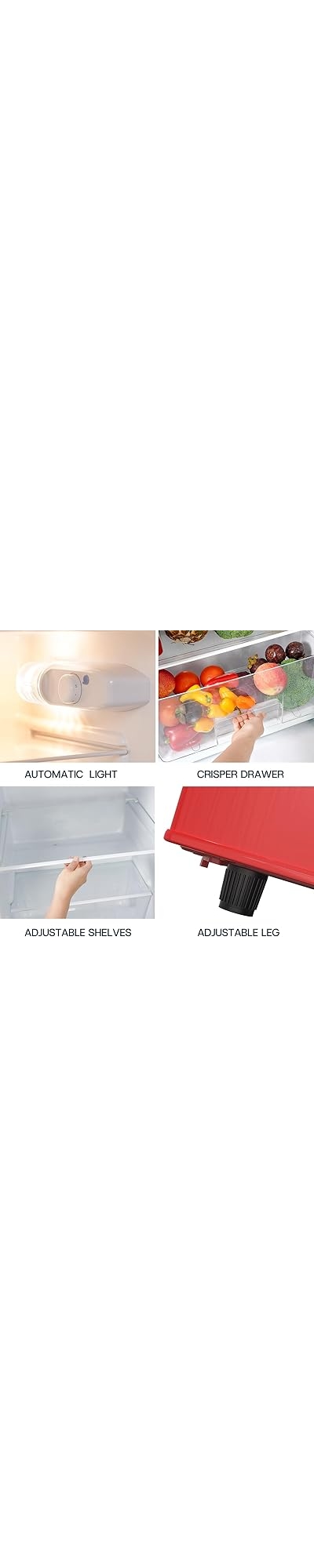 Upstreman 7.7 Cu.Ft. Refrigerator with Freezer, Double Door, Adjustable Thermostat, Large Capacity, Reversible Door Swing, Refrigerator for Apartment, Office, Dorm, Stainless (BD75) on Fridge.com