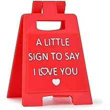 Valentines Day Gifts for Her Him, Mini Sign Valentines Day Decorations Galentines Gifts for Wife Husband Girlfriend Boyfriend Couple Fiancee on Anniversary Birthday Christmas Wedding Romantic Present