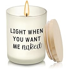 Valentines Day Gifts for Him Boyfriend Husband Men Couples Gift Ideas, I Love You Gift for Him, Naughty Anniversary Birthday Gifts for Boyfriend, Funny Romantic Present for Husband Men, Candles