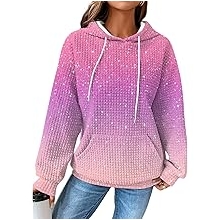 Valentines Day Hoodies For Women Heart Print Pullover Oversized Waffle Cute Graphic Hooded 2025 Spring Sweatshirt