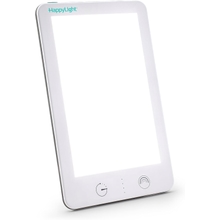 Verilux &reg; HappyLight &reg; Lumi Plus - Lampu Terapi Ringan dengan 10,000 Lux, Bebas UV, Lampu Putih Cerah LED dengan Kecerahan Boleh Laras, Pemasa Countdown, Distachable Stand - Boost Mood, Sleep, dan Focus