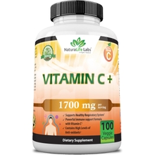 Vitamin C 1,700 MG with Vitamin D3, Zinc, Elderberry, Ginger root - Maximum Strength Multi System Immune Support- 100 veggie Capsules
