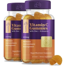 Vitamin C Gummies with Zinc Echinacea for Adults Kids Chewable VIT C Immune Support Supplement, Gummy Alternative to Tablets, Powder, Drops, Pills, Capsules 2 Pack