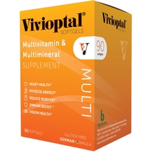 Vivioptal Multi 90 Softgels - Multivitamin &amp; Multimineral Supplement - Lipotropic Substances &amp; Trace Elements