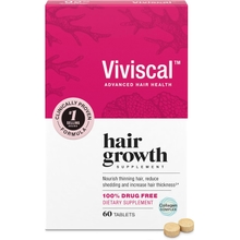 Viviscal Hair Growth Supplements for Women to Grow Thicker, Fuller Hair, Clinically Proven with Proprietary Collagen Complex, 60 Count Pack of 1, 1 Month Supply