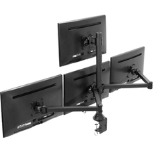 VIVO Steel Quad LED LCD Computer Monitor Heavy Duty Desk Mount, 3 Plus 1 Fully Adjustable Stand, Holds 4 Screens up to 32 inches, STAND-V104A