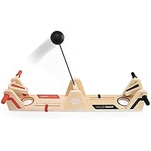 Fat Brain Toys VolleyShot - Wooden 2 Player Game Table Top Game Family Game for Kids and Adults Toys for Ages 8-13+
