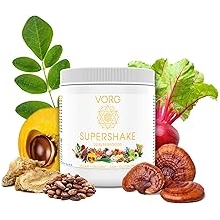 VORG SuperShake - The Ultimate Superfood Mix Packed with 22 superfoods, a True All-in-one Supplement. Enhances Hair, Skin, Immune System, Digestion, and boosts Energy33 Servings