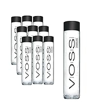 VOSS Sparkling Water From Norway Naturally Pure For A Crisp, Refreshing Taste, 375 Ml Glass Bottled Water 12.7 Fl Oz Pack Of 9