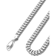 Waitsoul 925 Sterling Silver Cuban Chain Lobster Clasp 7/8/10mm Silver/Gold Over Cuban Link Curb Chain Necklace for Men Women Diamond Cut 16-30 Inches