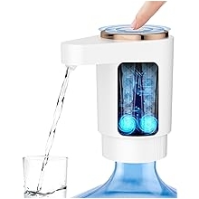 Water Bottle Pump, Portable Electric Water Dispenser Pump for 5 Gallon Bottles - USB Charging, Automatic Switch, Rechargeable Battery for Home Kitchen Room Camping