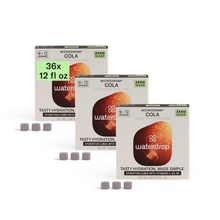 waterdrop Microdrink COLA, 36 Zero Sugar Hydration Cubes Powder with Vitamin C and B3, B5, NO Calories Powder Drink Mix dan Water Enhancer Drops