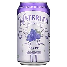 Waterloo Sparkling Water Waterloo Grape Sparkling Water, 12 Fl Oz