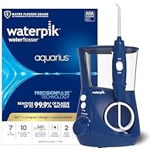 Waterpik Aquarius Water Flosser For Teeth Cleaning, Gums, Braces, Dental Care, Electric Power With 10 Settings, 7 Tips For