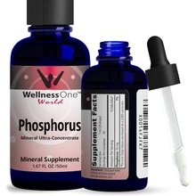 Liquid Phosphorus Supplements - Ionic Phosphorus Supplement from Ortho Phosphoric Acid for Healthy Bones &amp; Teeth, Protein &amp; Energy Production - Non-GMO, Vegan, Gluten Free - 1.67 fl oz