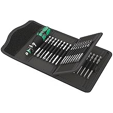 Wera - 5059297001 Kraftform Kompakt 62 Bitholding Screwdriver and Pouch Set, 33-Pieces