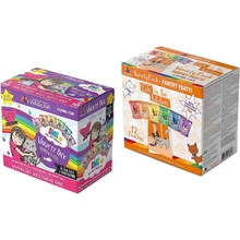 Weruva B.F.F OMG Rainbow &Aacute; Gogo Variety 12 Pack and Cat in The Kitchen Pantry Party Pouch Variety 12 Pack 24 Total