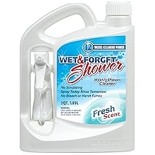 Wet &amp; Forget Shower Cleaner Spray Multi-Surface Weekly Application Requires No Scrubbing, Bleach-Free Formula, Ready to Use, Fresh Scent, 3 Months of Cleaning, 64 Fluid Ounces, 1 Pack