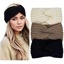 Winter Headbands for Women Ear Warmers, Warm Headbands for Women Winter Accessories, Cold Weather Headband Chunky Knit Head Bands Ear Warmers