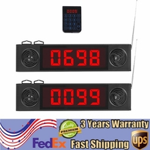 Wireless Calling System Take A Number Display 3 Digitals Restaurant Pager Queue