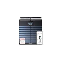 WITHINGS Body Scan - Connected WiFi Scale to Improve Your Health BIA Personal Scale Body Composition Analysis Body Fat Muscle Mass Water Percentage Electrocardiogram Black