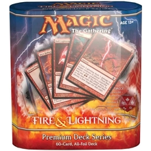 Wizards of the Coast Magic: The Gathering W210530 Magic: The Gathering [English] - Premium Deck Series: Fire &amp; Lightning