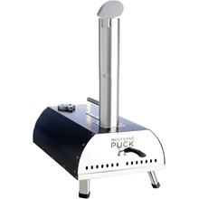 Wolfgang Puck Outdoor Pizza Oven, Durable Stainless Steel, Portable Pizza Oven, Compact Storage, Pellet Pizza Oven (Black)