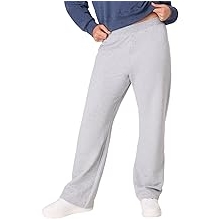 Women's EcoSmart Open Bottom Leg Sweatpants, Light Steel, Small