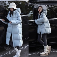 Women's New Winter High-End Fashionable Hooded Thickened Warm 90% White Duck down Jacket