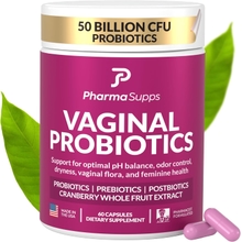 Women&rsquo;s Probiotic for Vaginal Health | 50 Billion CFU with Probiotics, Prebiotic, Postbiotics & Cranberry for pH Balance, UTI Support, Yeast, Gut Health, Odor, Dryness & Feminine Comfort