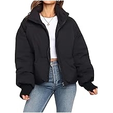 Women&rsquo;s Winter Cropped Puffer Jacket Coat Short Warm Quilted Jacket 2026