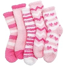 Anlisim Fuzzy Socks for Women, Soft Comfy Cozy Fluffy Thick Winter Warm Fleece Slipper Socks