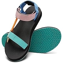 Womens-Sport-Sandals Hiking Sandals with-Arch-Support Webbing-Outdoor-Beach-Water-Sandals for Travel-Walking-Trekking-Camping